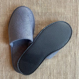 Washable white grey towel closed toe slipper. Shop at www.sramenities.co.za