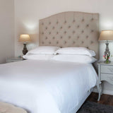 Pure cotton 200 thread count cotton percale duvet cover in white. Sold by SR Amenities Hotel and Spa Supplies at www.sramenities.co.za