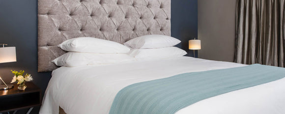 Top quality hotel and spa bed linen from The Linen Drawer. Pure Egyptian Cotton duvet Cover. Shop at SR Amenities Hotel and Spa Supplies, www.sramenities.co.za