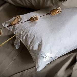 Linen Drawer Pillows Duck Feather