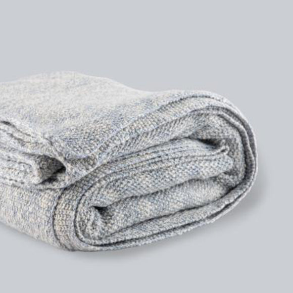 Knitted from pure cotton, these stonewash blankets are luxurious and soft. They are produced from hypoallergenic fibres. They are perfect for summer and spring to fight that extra chill. In the colour bluestone. Available at www.sramenities.co.za