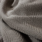 Knitted with a 100% pure cotton is a "chevron" pattern, this blanket has the perfect classic look. It is also hypoallergenic. Available at www.sramenities