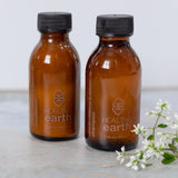 Healing Earth Lemon Verbena Shampoo 100ml amber glass. Supplied by SR Amenities Hotel and Spa Supplies
