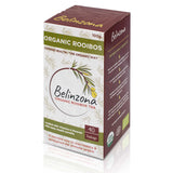 Belinzona Organic Rooibos Teabags. Pack size: 40 x 2.5 g teabags. Sold by SR Amenities Hotel and Spa Supplies. www.sramenities.co.za