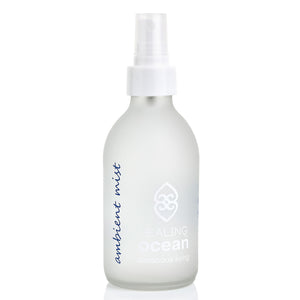 healing ocean ambient mist 200ml white frosted glass