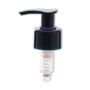 Black pump nozzle, size 28/410 mm for 200 ml glass bottles. Buy at SR Amenities Hotel and Spa Supplies, www.sramenities.co.za