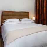 Pure cotton 200 thread count cotton percale duvet cover in white. Sold by SR Amenities Hotel and Spa Supplies at www.sramenities.co.za