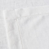 Purest white serviette made from 100% Ramie fabric finished with hemstitch. Sold by SR Amenities Hotel & Spa Supplies.